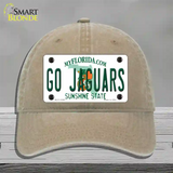 Go Jaguars Novelty License Plate Hat Tag Unconstructed Cotton / Khaki