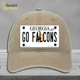 Go Falcons Novelty License Plate Hat Tag Unconstructed Cotton / Khaki