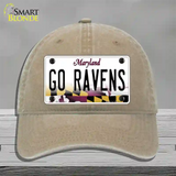 Go Ravens Novelty License Plate Hat Tag Unconstructed Cotton / Khaki