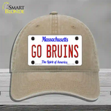 Go Bruins Novelty License Plate Hat Tag Unconstructed Cotton / Khaki