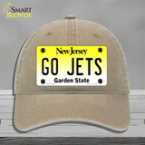 Go Jets Novelty License Plate Hat Tag Unconstructed Cotton / Khaki