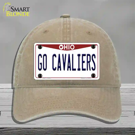 Go Cavaliers Novelty License Plate Hat Tag Unconstructed Cotton / Khaki