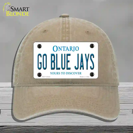 Go Blue Jays Novelty License Plate Hat Tag Unconstructed Cotton / Khaki