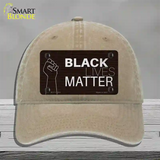 Black Lives Matter Fist Brick Novelty License Plate Hat Tag Unconstructed Cotton / Khaki