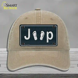 J**P Flipflop Novelty License Plate Hat Tag Unconstructed Cotton / Khaki