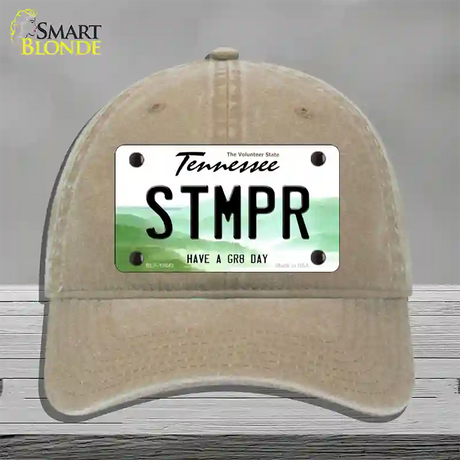 Stomper Novelty License Plate Hat Tag Unconstructed Cotton / Khaki