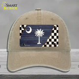 South Carolina Racing Flag Novelty License Plate Hat Tag Unconstructed Cotton / Khaki