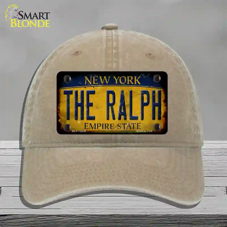 The Ralph New York Rusty Novelty License Plate Hat Tag Unconstructed Cotton / Khaki