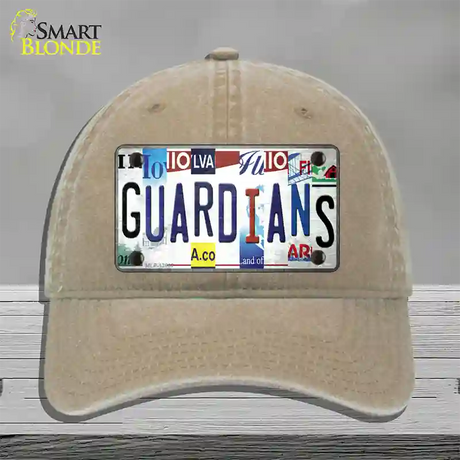 Guardians Strip Art Novelty License Plate Hat Tag Unconstructed Cotton / Khaki