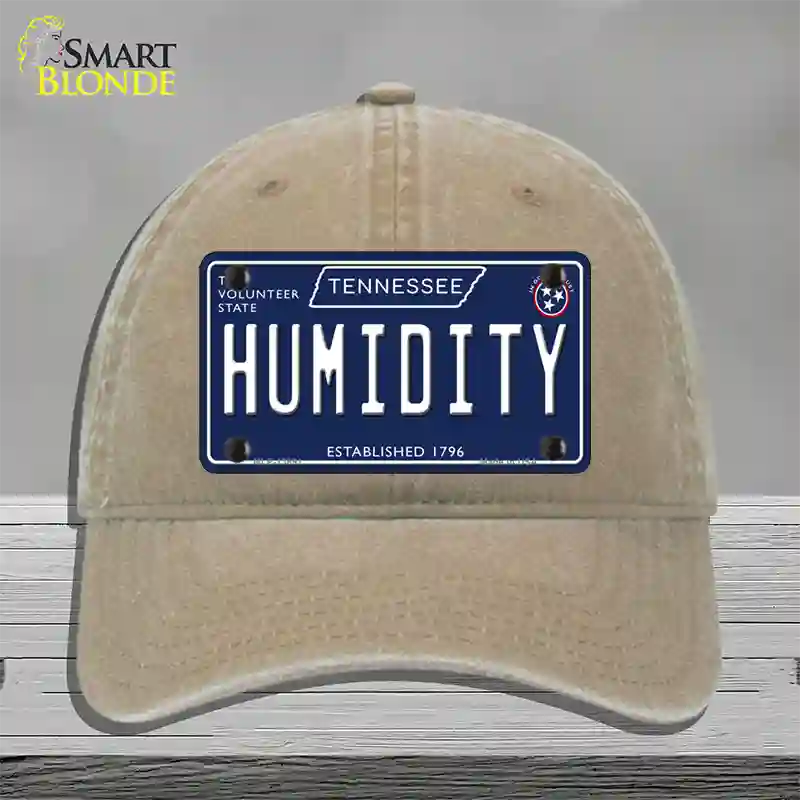 Humidity Tennessee Blue Novelty License Plate Hat Tag Unconstructed Cotton / Khaki