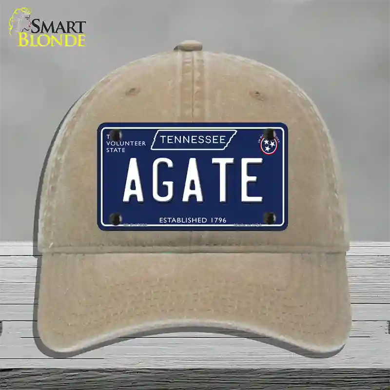 Agate Tennessee Blue Novelty License Plate Hat Tag Unconstructed Cotton / Khaki