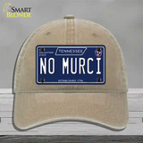 No Murci Tennessee Blue Novelty License Plate Hat Tag Unconstructed Cotton / Khaki