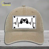 Video Games Heart Beat Novelty License Plate Hat Tag Unconstructed Cotton / Khaki