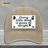 Every Little Thing Novelty License Plate Hat Unconstructed Cotton / Khaki