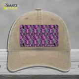 Purple Vortex Novelty License Plate Hat Unconstructed Cotton / Khaki