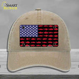 Fishermans American Flag Novelty License Plate Hat HAT-MLP-14466