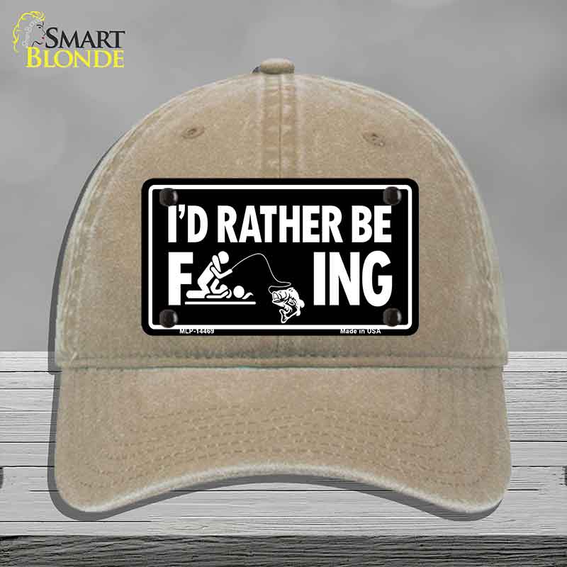 Id Rather Be F---ing Novelty License Plate Hat HAT-MLP-14469