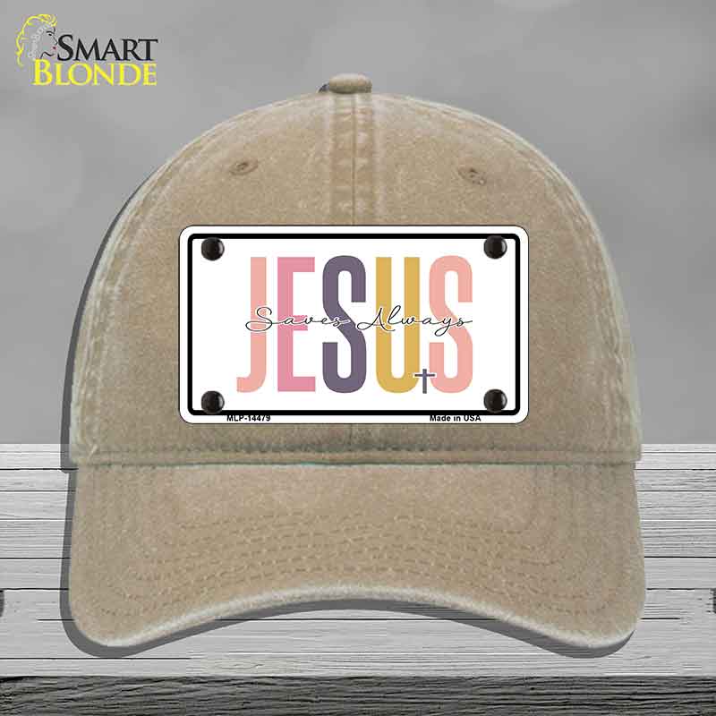 Jesus Saves Always Novelty License Plate Hat HAT-MLP-14479