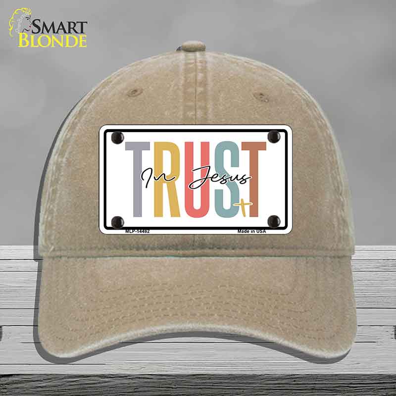 Trust In Jesus Novelty License Plate Hat HAT-MLP-14482