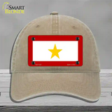 Gold Star Mother One Novelty License Plate Hat Unconstructed Cotton / Khaki