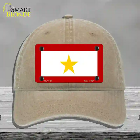 Gold Star Mother One Novelty License Plate Hat Unconstructed Cotton / Khaki