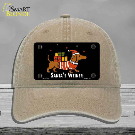 Santas Weiner Novelty License Plate Hat HAT-MLP-14551
