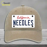 Needles California Novelty License Plate Hat Unconstructed Cotton / Khaki