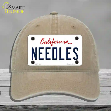 Needles California Novelty License Plate Hat Unconstructed Cotton / Khaki