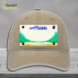 Manitoba Novelty License Plate Hat Unconstructed Cotton / Khaki