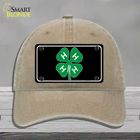 4-H Novelty License Plate Hat Unconstructed Cotton / Khaki