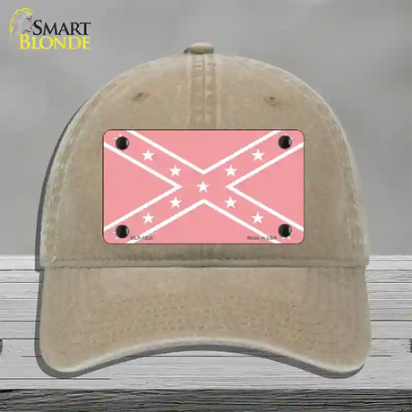 Pink Rebel Novelty License Plate Hat Unconstructed Cotton / Khaki