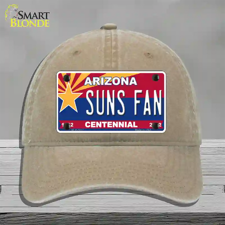 Arizona Centennial Suns Fan Novelty License Plate Hat Unconstructed Cotton / Khaki