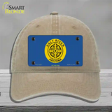 Salt River Tribe Flag Novelty License Plate Hat Unconstructed Cotton / Khaki