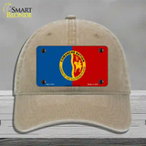 Comanche Nation Flag Novelty License Plate Hat Unconstructed Cotton / Khaki