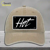 Hot Novelty License Plate Hat Unconstructed Cotton / Khaki