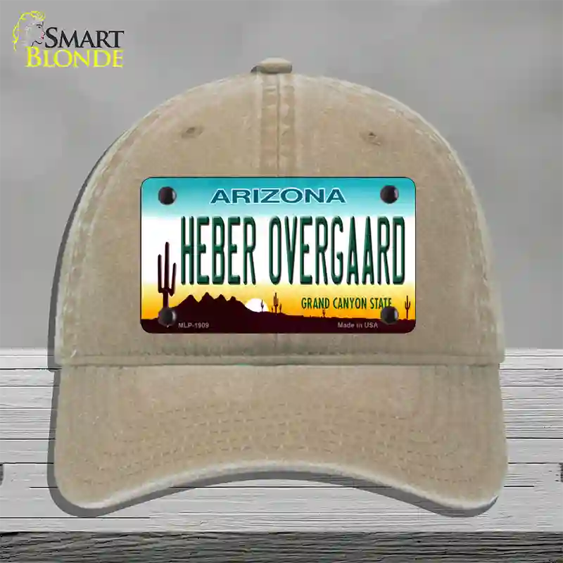 Heber Overgaard Arizona Novelty License Plate Hat Unconstructed Cotton / Khaki