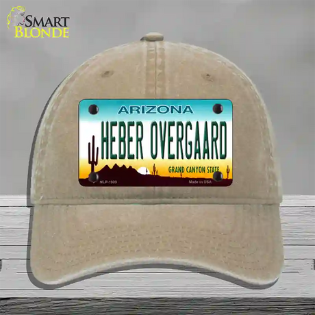 Heber Overgaard Arizona Novelty License Plate Hat Unconstructed Cotton / Khaki