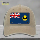 South Australia Flag Novelty License Plate Hat Unconstructed Cotton / Khaki