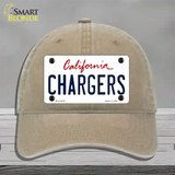 Chargers California State Novelty License Plate Hat Unconstructed Cotton / Khaki