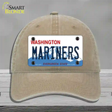 Mariners Washington State Novelty License Plate Hat Unconstructed Cotton / Khaki