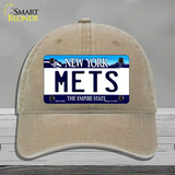 Mets New York State Novelty License Plate Hat Unconstructed Cotton / Khaki