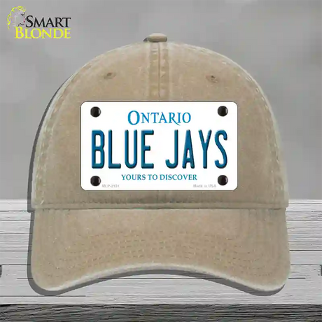 Blue Jays Toronto Canada Province Novelty License Plate Hat Unconstructed Cotton / Khaki