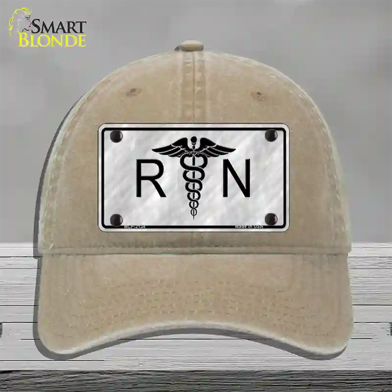 RN Novelty License Plate Hat Unconstructed Cotton / Khaki