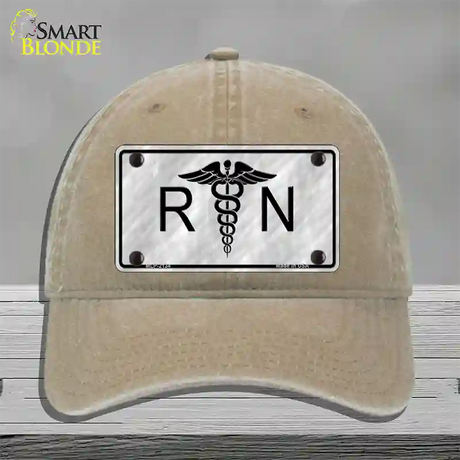 RN Novelty License Plate Hat Unconstructed Cotton / Khaki