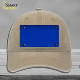 Diamond Blue Novelty License Plate Hat Unconstructed Cotton / Khaki