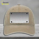 Diamond Silver Novelty License Plate Hat Unconstructed Cotton / Khaki