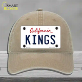 Kings California State Novelty License Plate Hat Unconstructed Cotton / Khaki