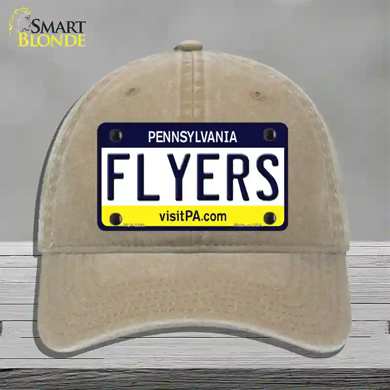 Flyers Pennsylvania State Novelty License Plate Hat Unconstructed Cotton / Khaki