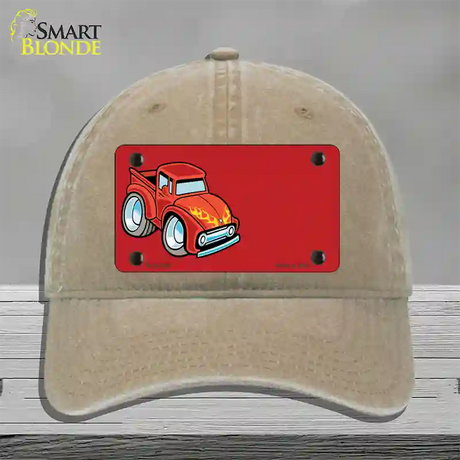 Cartoon Classic Effie Offset Novelty License Plate Hat Unconstructed Cotton / Khaki