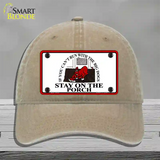 Cant Run With The Big Dogs Novelty License Plate Hat Unconstructed Cotton / Khaki